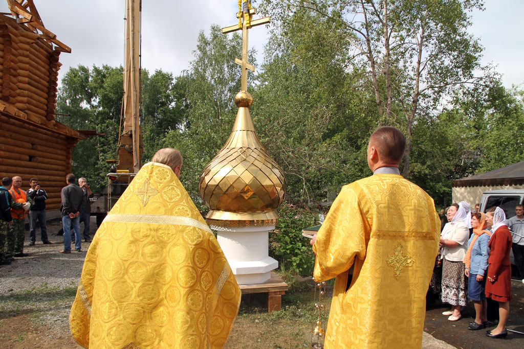 На часовню Cв. Георгия Победоносца установили купол